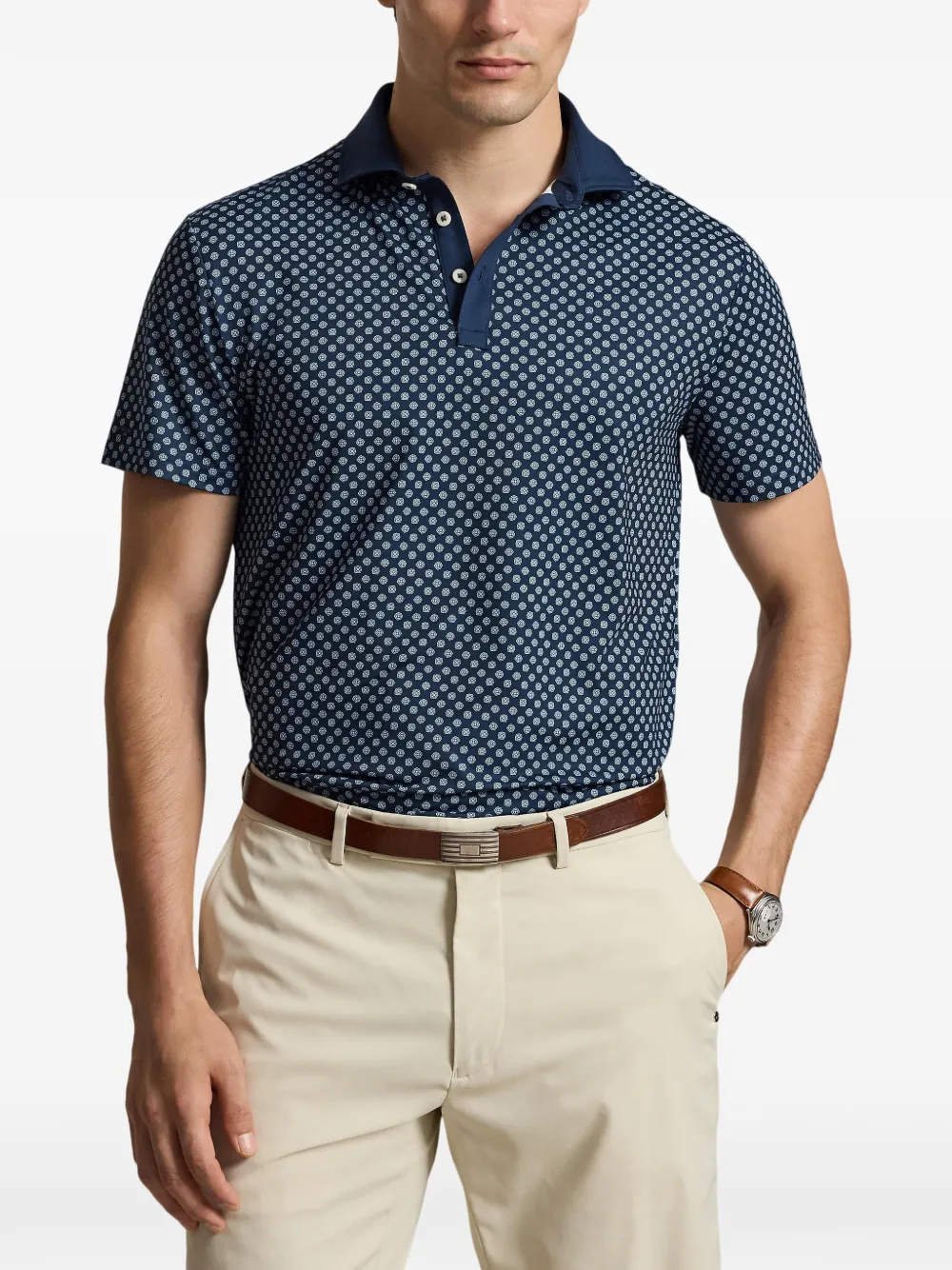 RLX Ralph Lauren Poloshirt met geometrische print Blauw