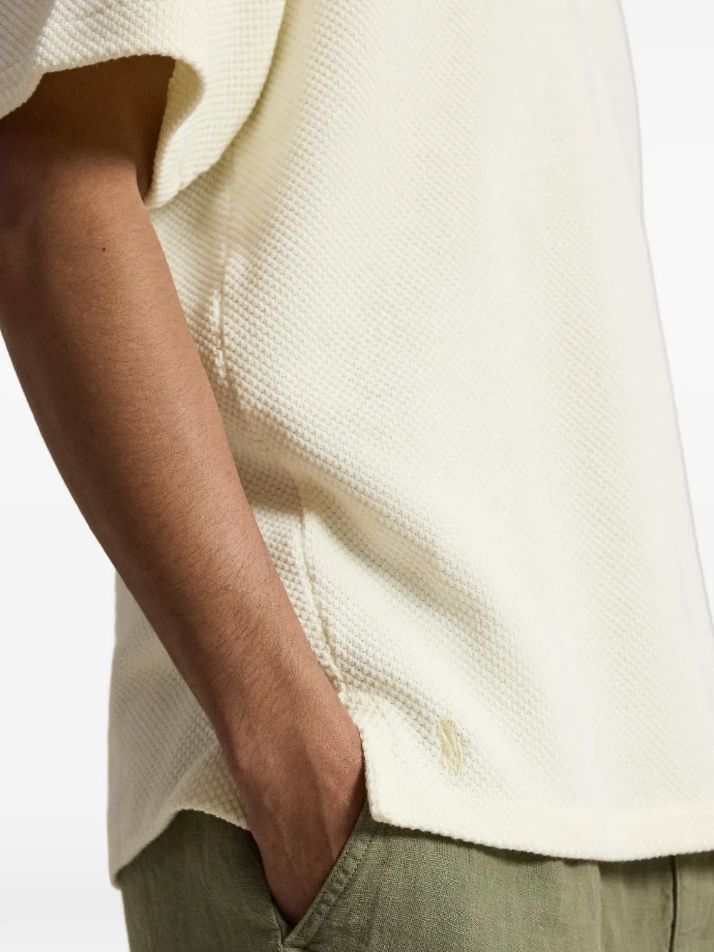 Polo Ralph Lauren Poloshirt met textuur Beige