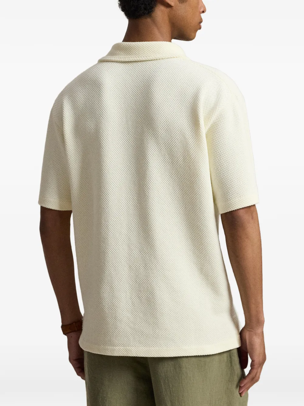 Polo Ralph Lauren Poloshirt met textuur Beige