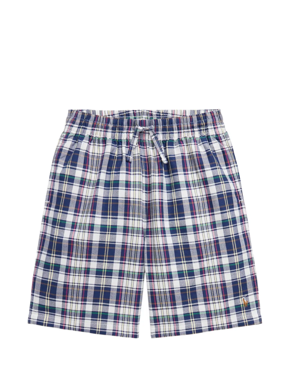 POLO RALPH LAUREN KIDS Shorts Big Fit a quadri - Blu