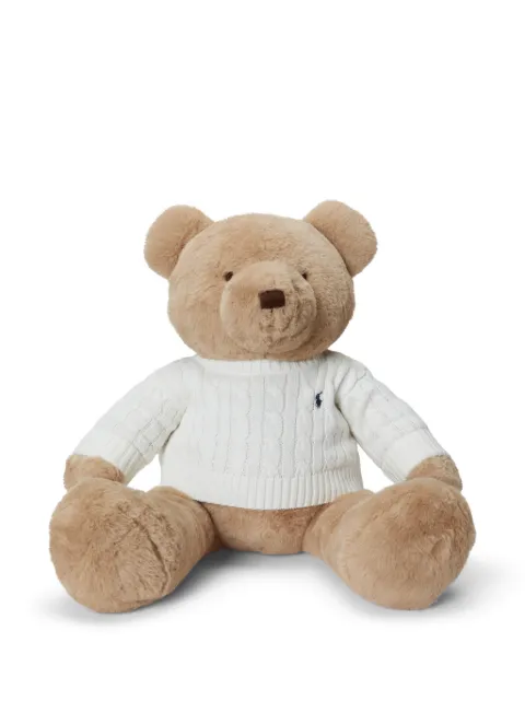 POLO RALPH LAUREN KIDS Kabelgebreide trui met teddybeer