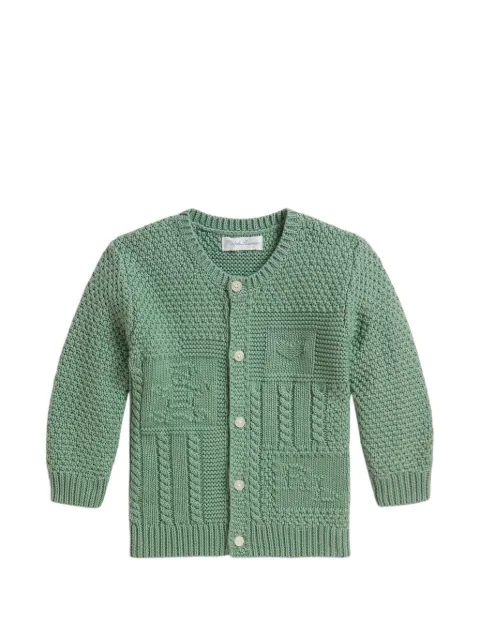 POLO RALPH LAUREN KIDS intarsia knit cotton cardigan