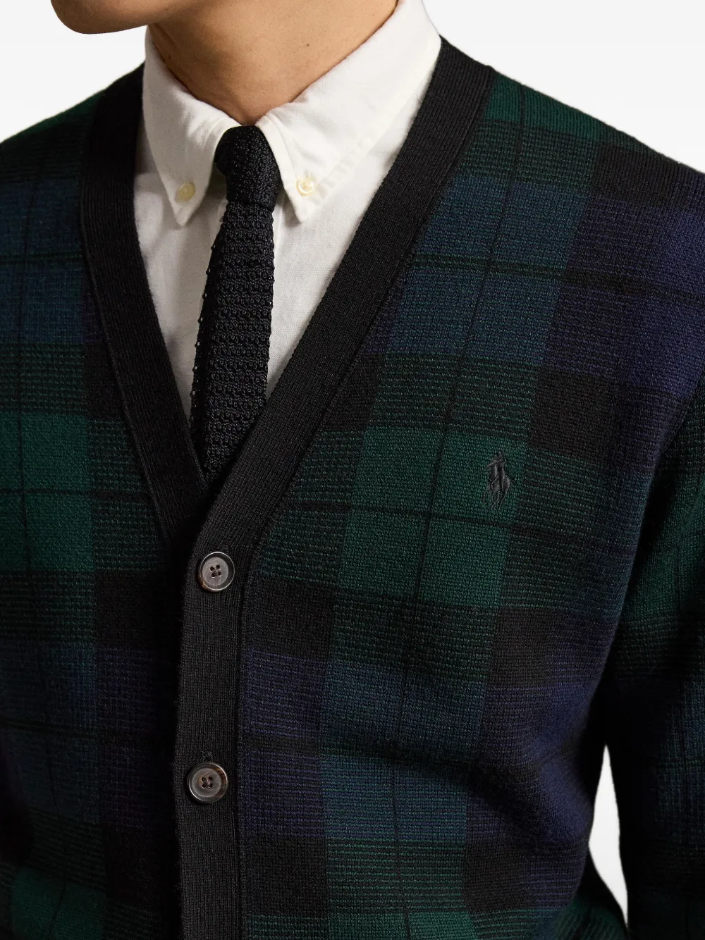 Polo Ralph Lauren Blackwatch vest met V-hals Groen