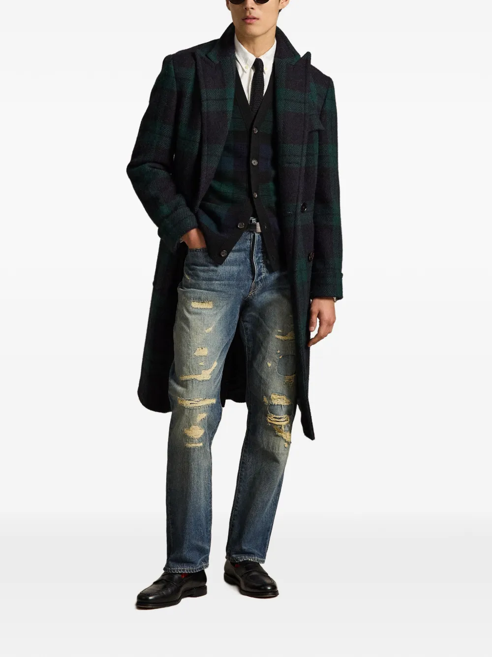 Polo Ralph Lauren Blackwatch vest met V-hals Groen