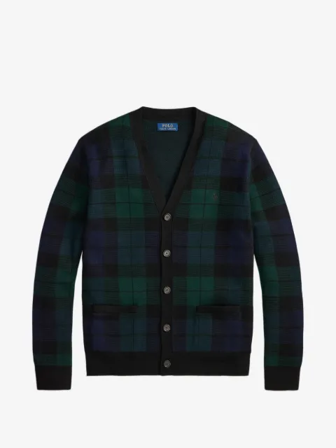 Polo Ralph Lauren Blackwatch-check V-neck cardigan