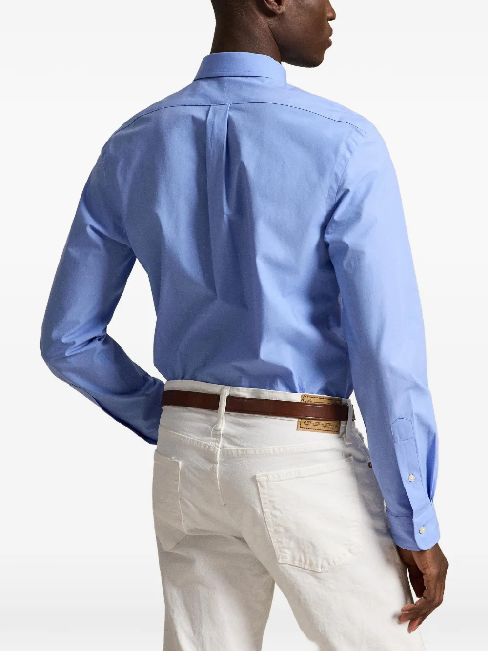 Polo Ralph Lauren Slim-fit overhemd van stretch-popeline Blauw