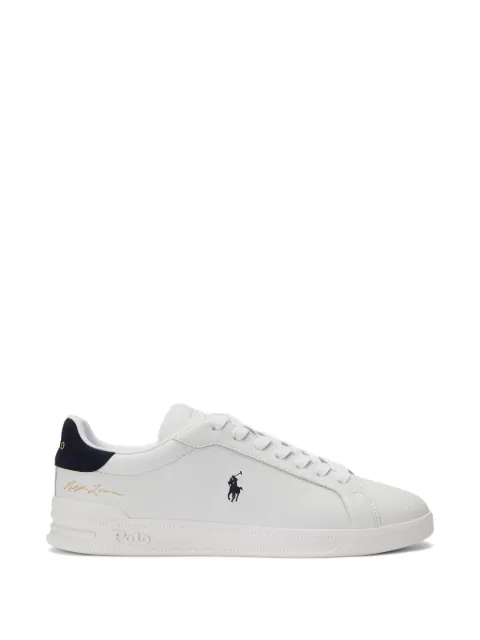 Polo Ralph Lauren logo-embroidered leather sneakers