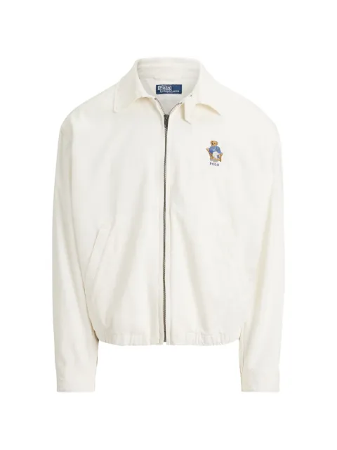 Polo Ralph Lauren bear-embroidered twill jacket