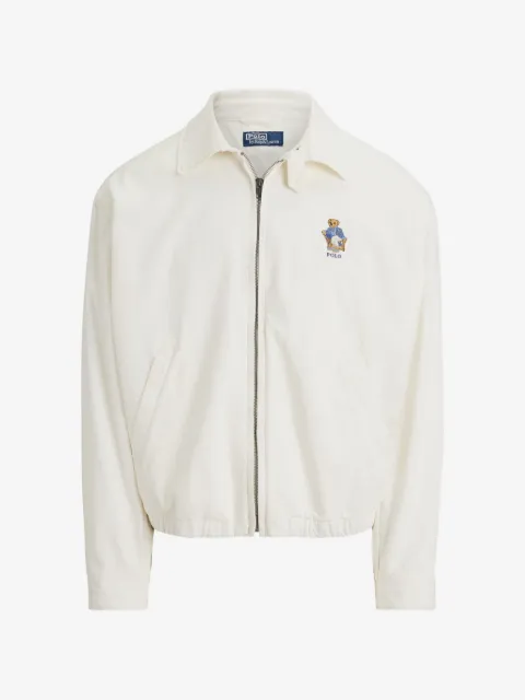 Polo Ralph Lauren bear-embroidered twill jacket
