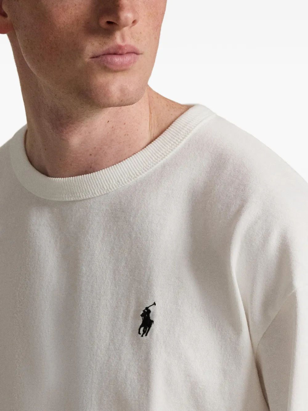 Polo Ralph Lauren Sweater met geborduurd logo Wit