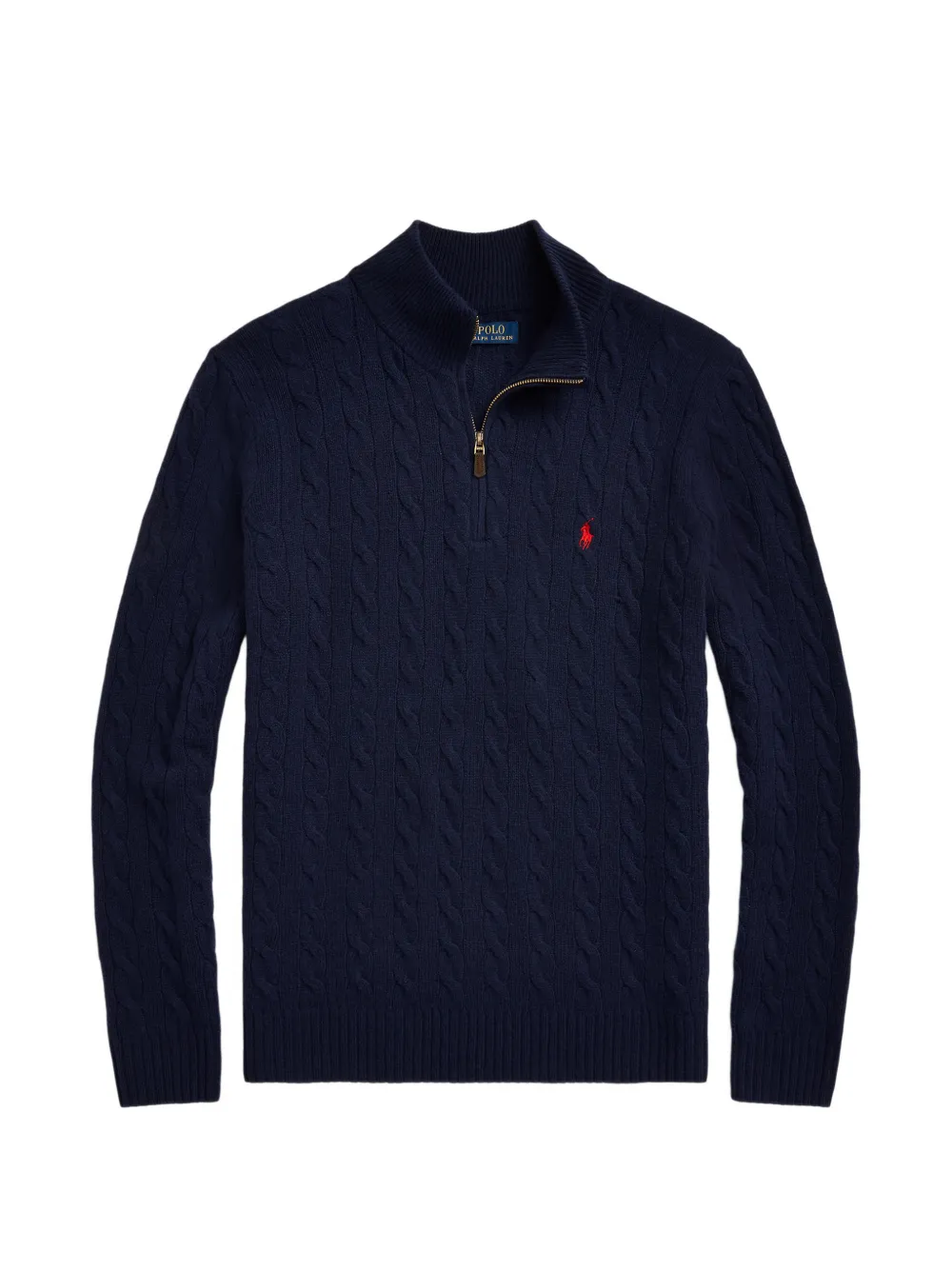 Polo Ralph Lauren Pullover mit Zopfmuster - Blau