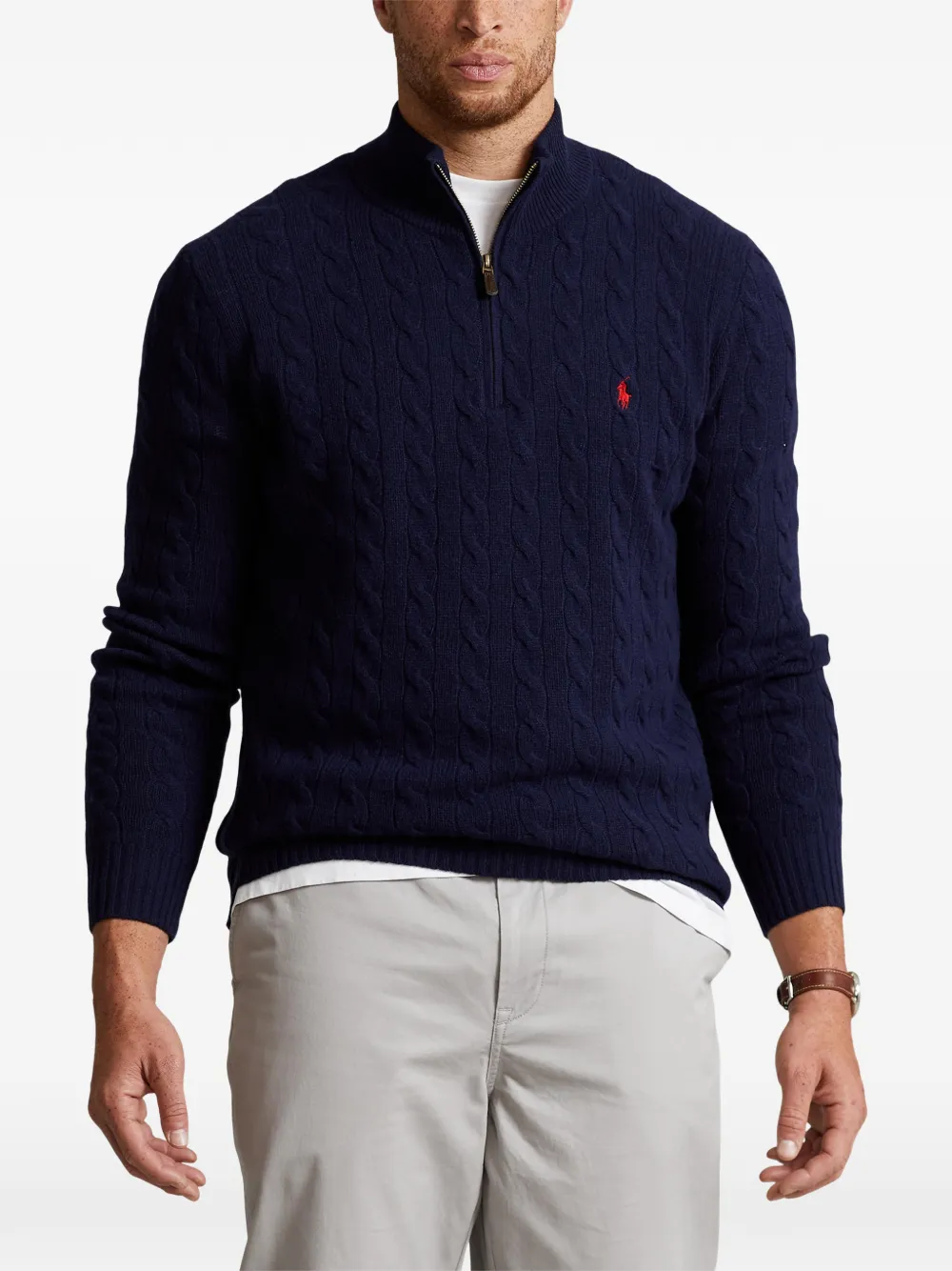 Polo Ralph Lauren Kabelgebreide trui Blauw