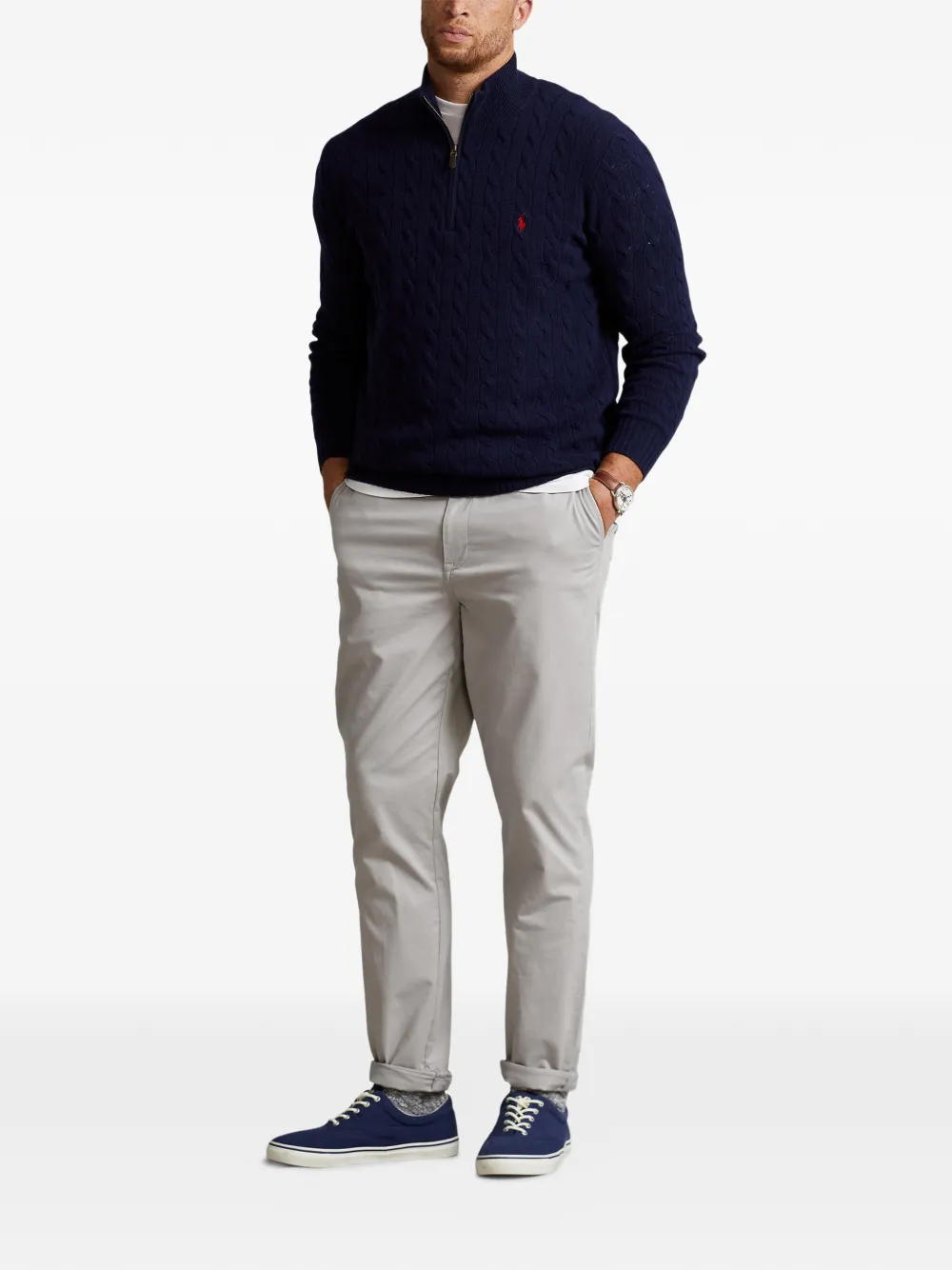 Polo Ralph Lauren Kabelgebreide trui Blauw