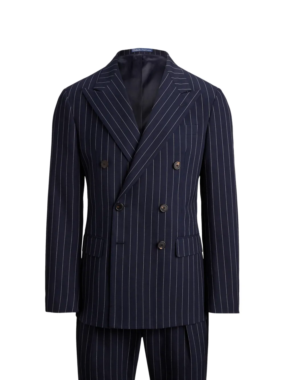 Polo Ralph Lauren Completo Polo sartoriale gessato in twill - Blu