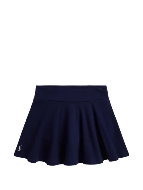POLO RALPH LAUREN KIDS embroidered mesh skort