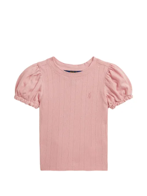 POLO RALPH LAUREN KIDS t-shirt à manches bouffantes