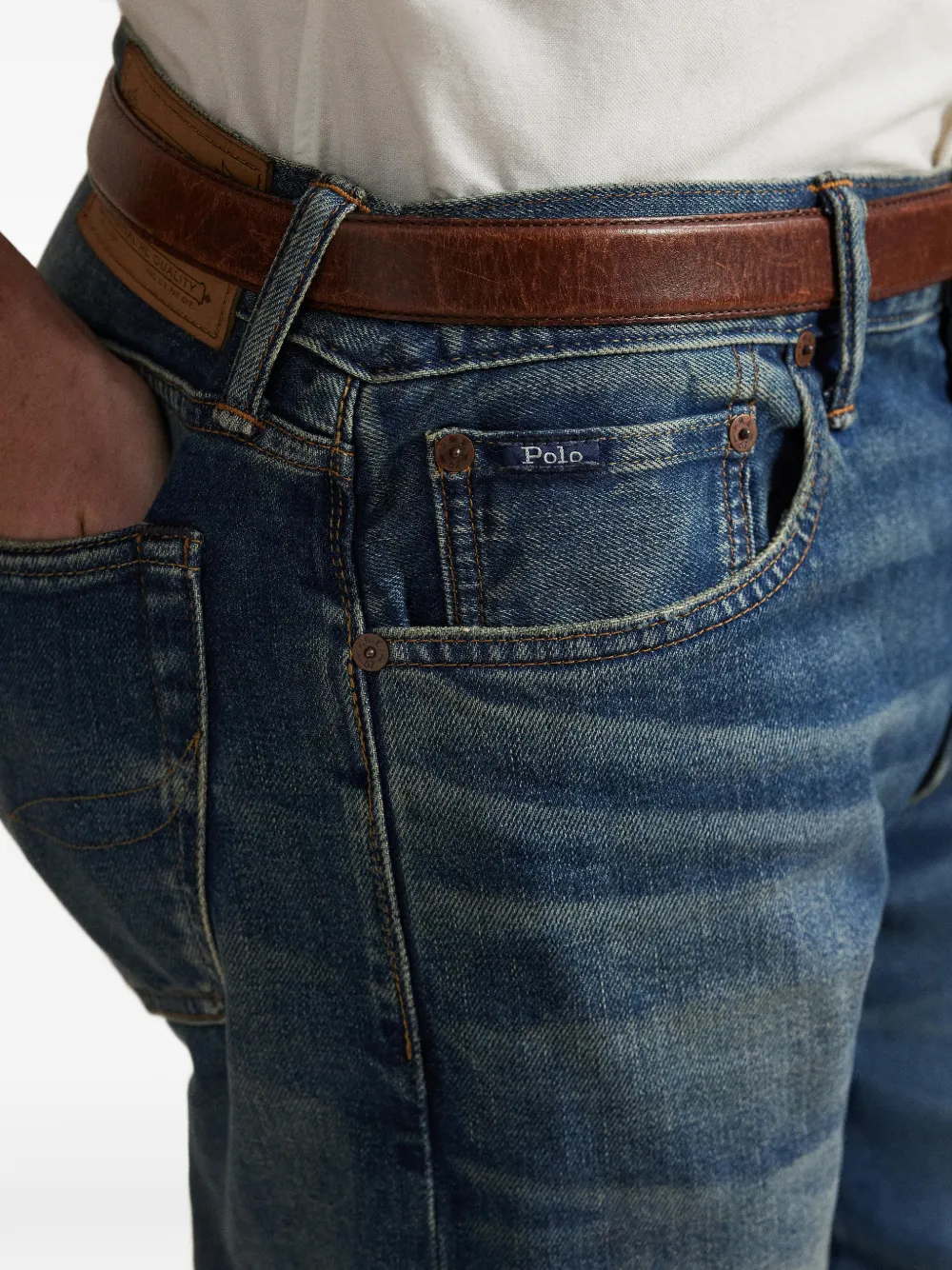 Polo Ralph Lauren Sullivan slim-fit jeans Blauw
