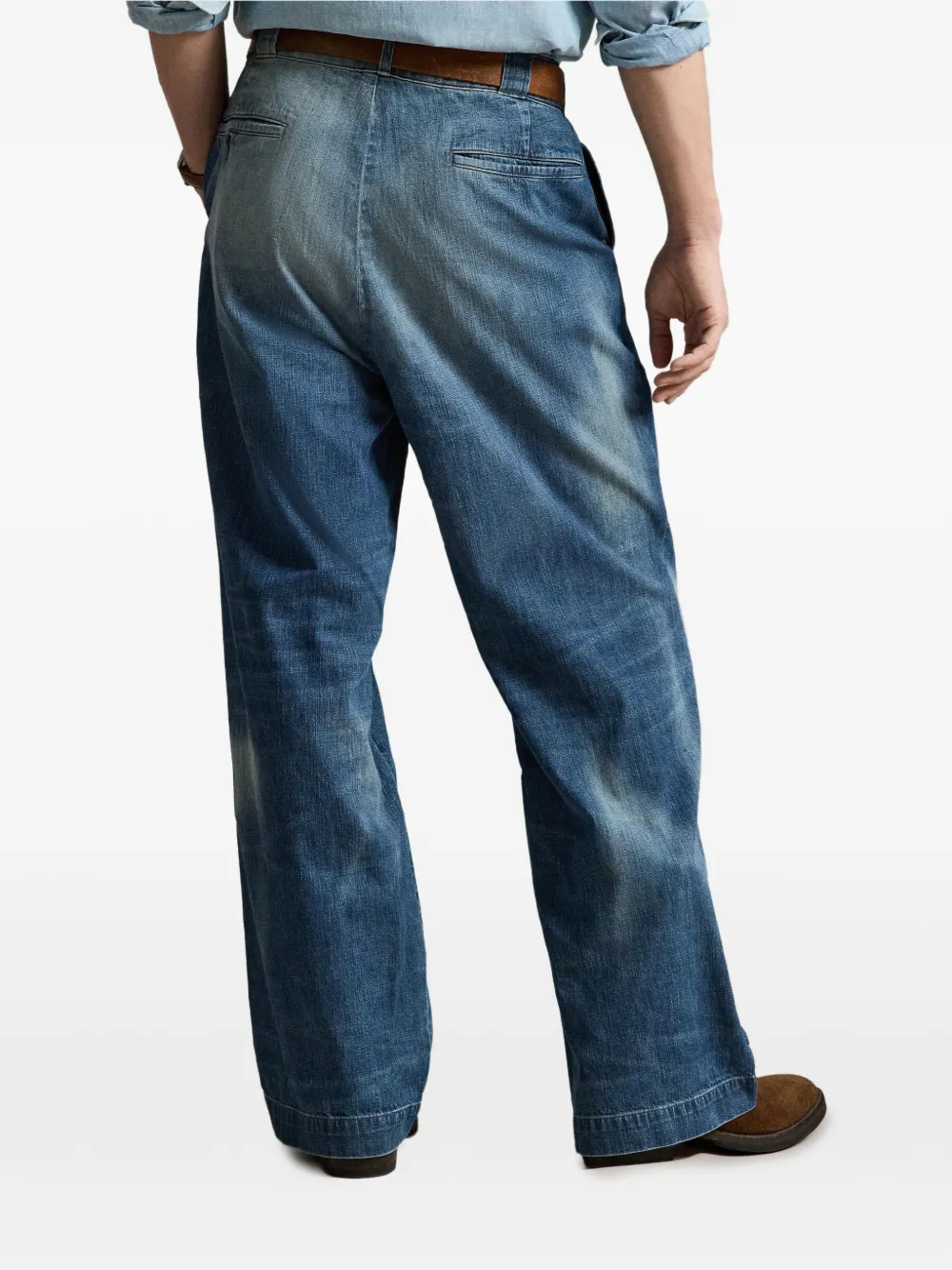 Polo Ralph Lauren Straight jeans met vervaagd effect Blauw