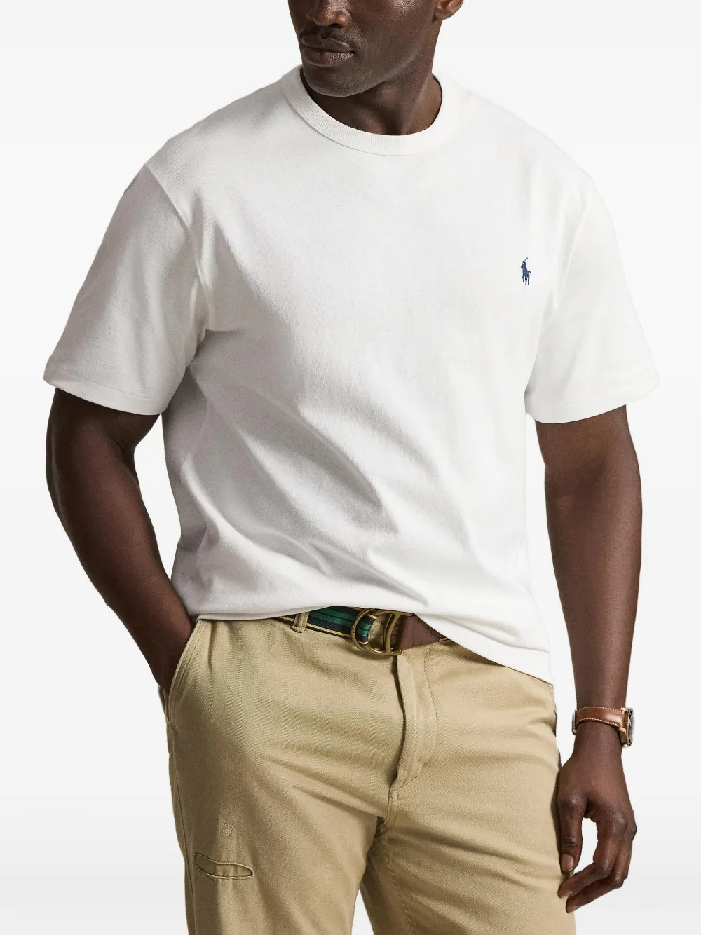 Polo Ralph Lauren T-shirt met geborduurd logo Wit