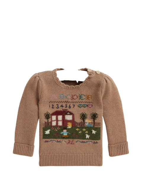 POLO RALPH LAUREN KIDS intarsia-knit sweater