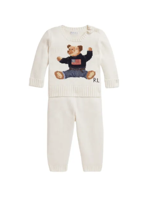 POLO RALPH LAUREN KIDS Set maglione e pantaloni Polo Bear