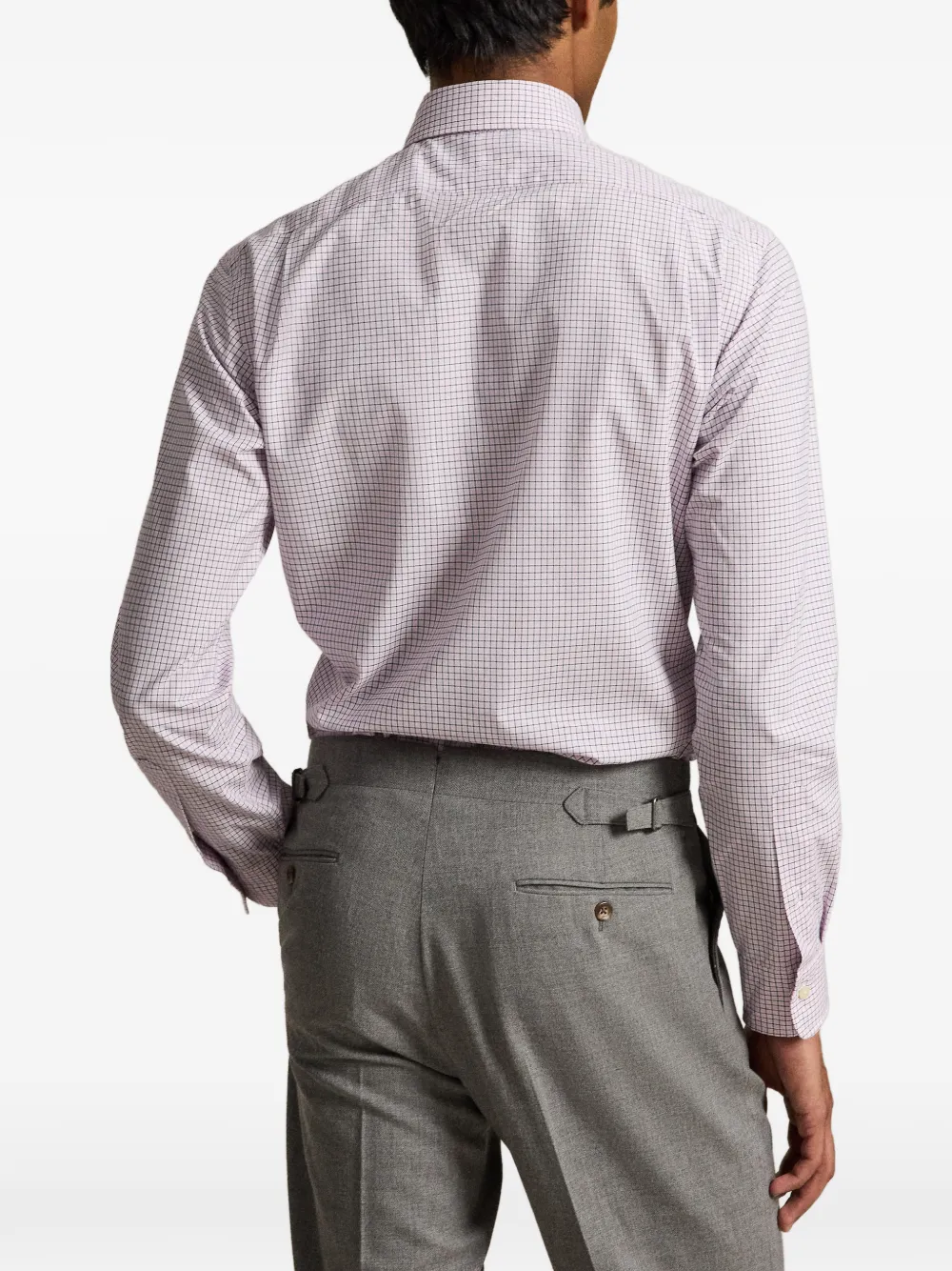 Polo Ralph Lauren Geruit popeline overhemd Roze