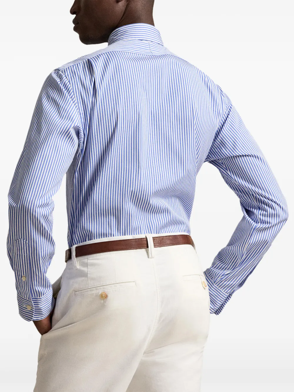 Polo Ralph Lauren Custom Fit gestreept overhemd Blauw