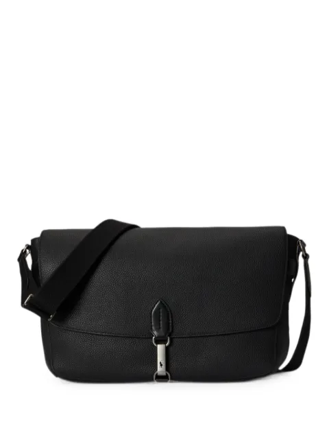 Polo Ralph Lauren grained leather messenger bag