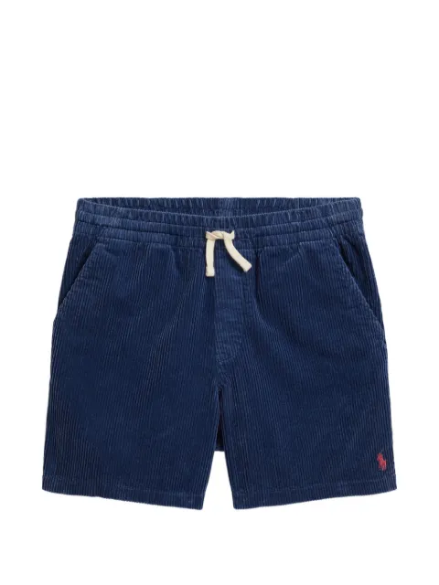 POLO RALPH LAUREN KIDS embroidered cotton corduroy shorts