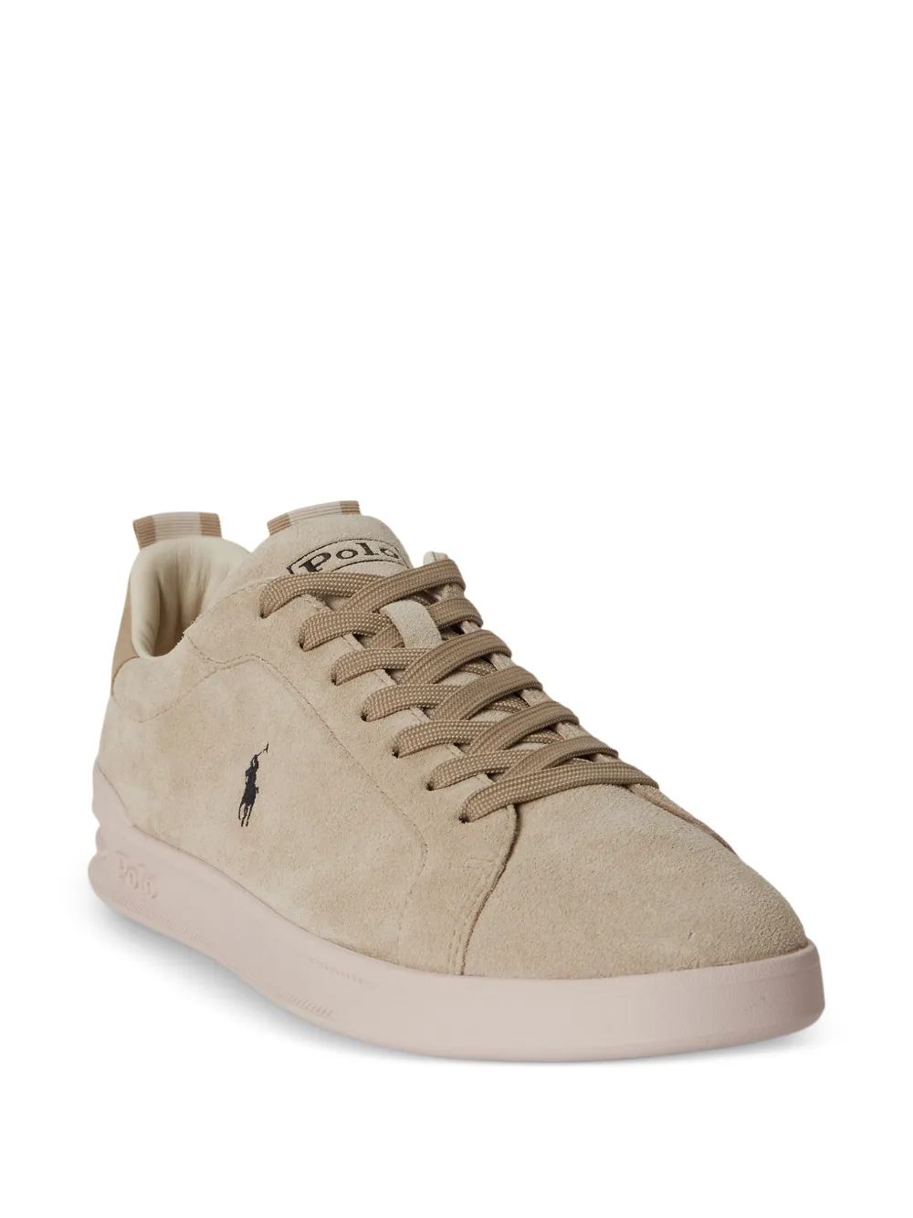 Polo Ralph Lauren Sneakers met geborduurd logo Beige
