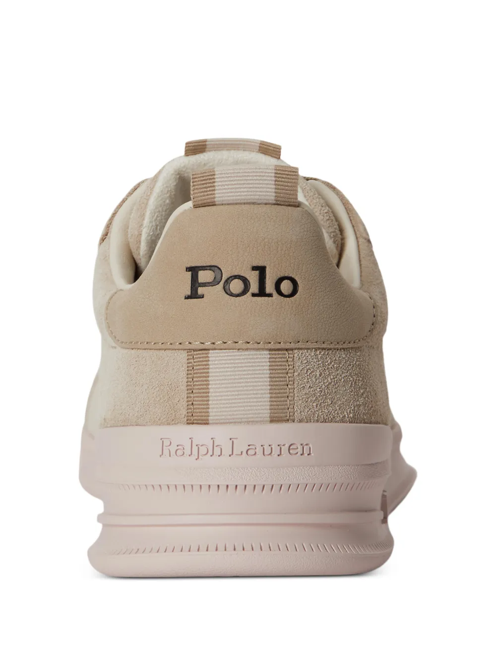 Polo Ralph Lauren Sneakers met geborduurd logo Beige