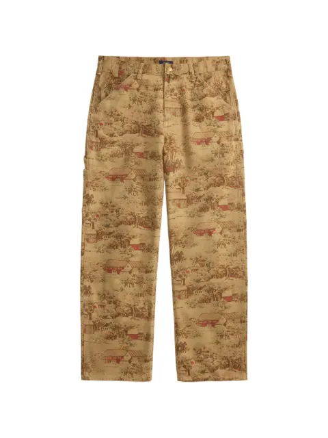Polo Ralph Lauren Gerade Hose mit Landschafts-Print