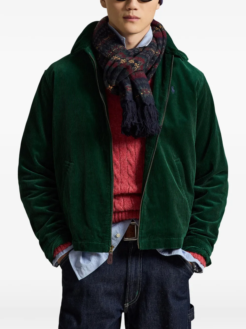 Polo Ralph Lauren Wynton ribfluwelen jack Groen