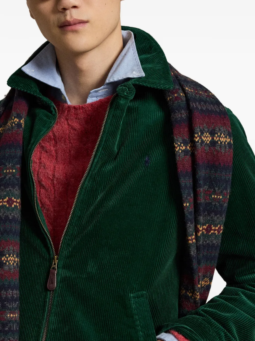 Polo Ralph Lauren Wynton ribfluwelen jack Groen
