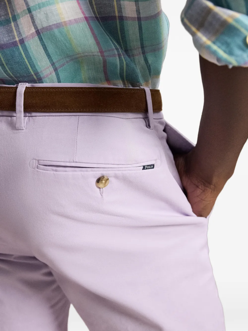 Polo Ralph Lauren Greenwich slim-fit broek Paars