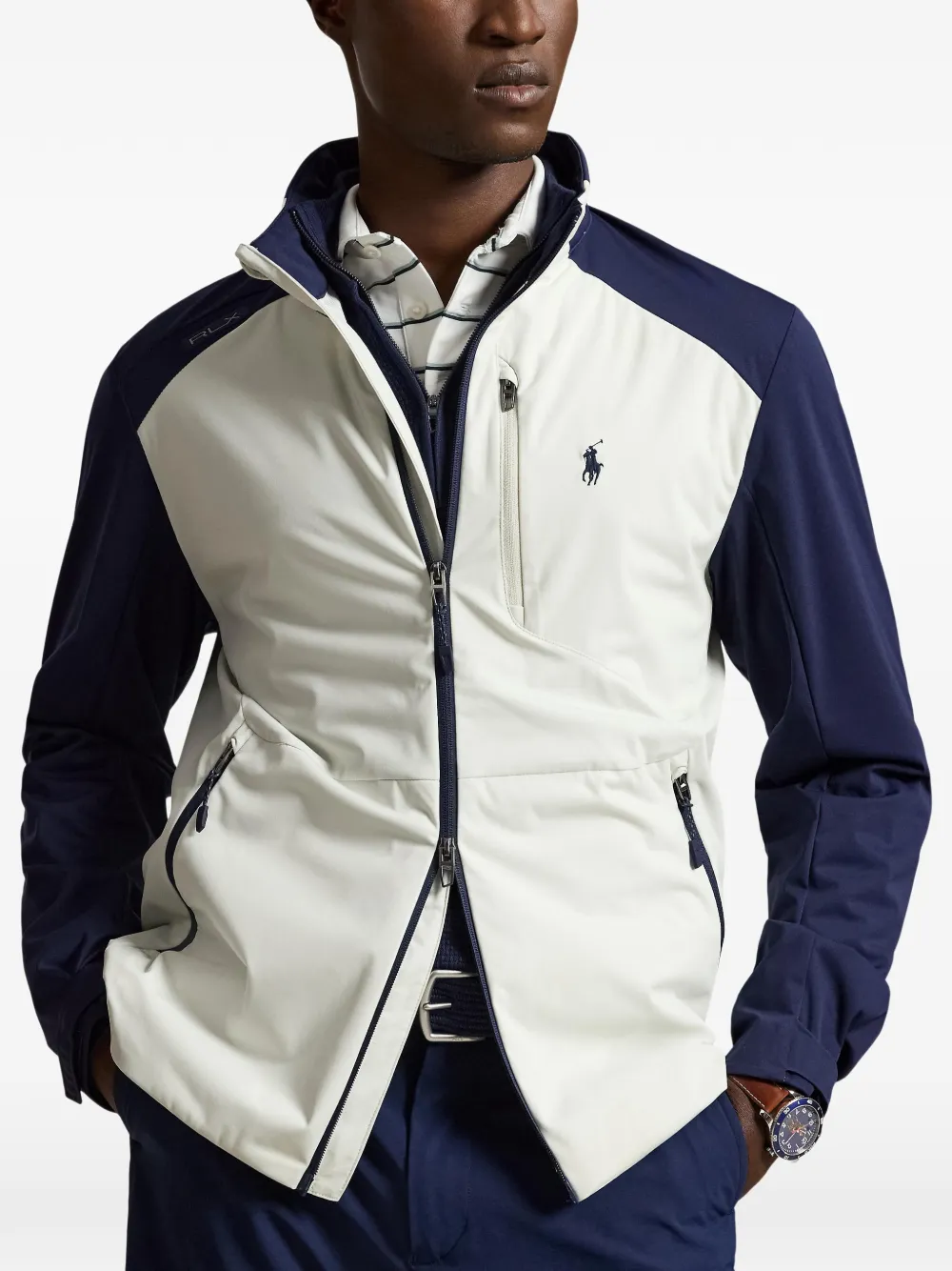 RLX Ralph Lauren Opvouwbaar jack met geborduurd logo Wit