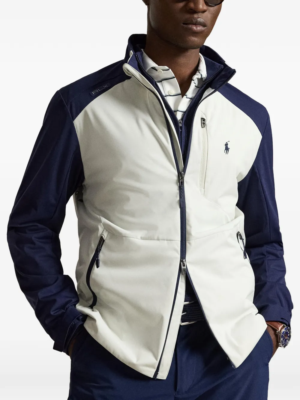 RLX Ralph Lauren Opvouwbaar jack met geborduurd logo Wit