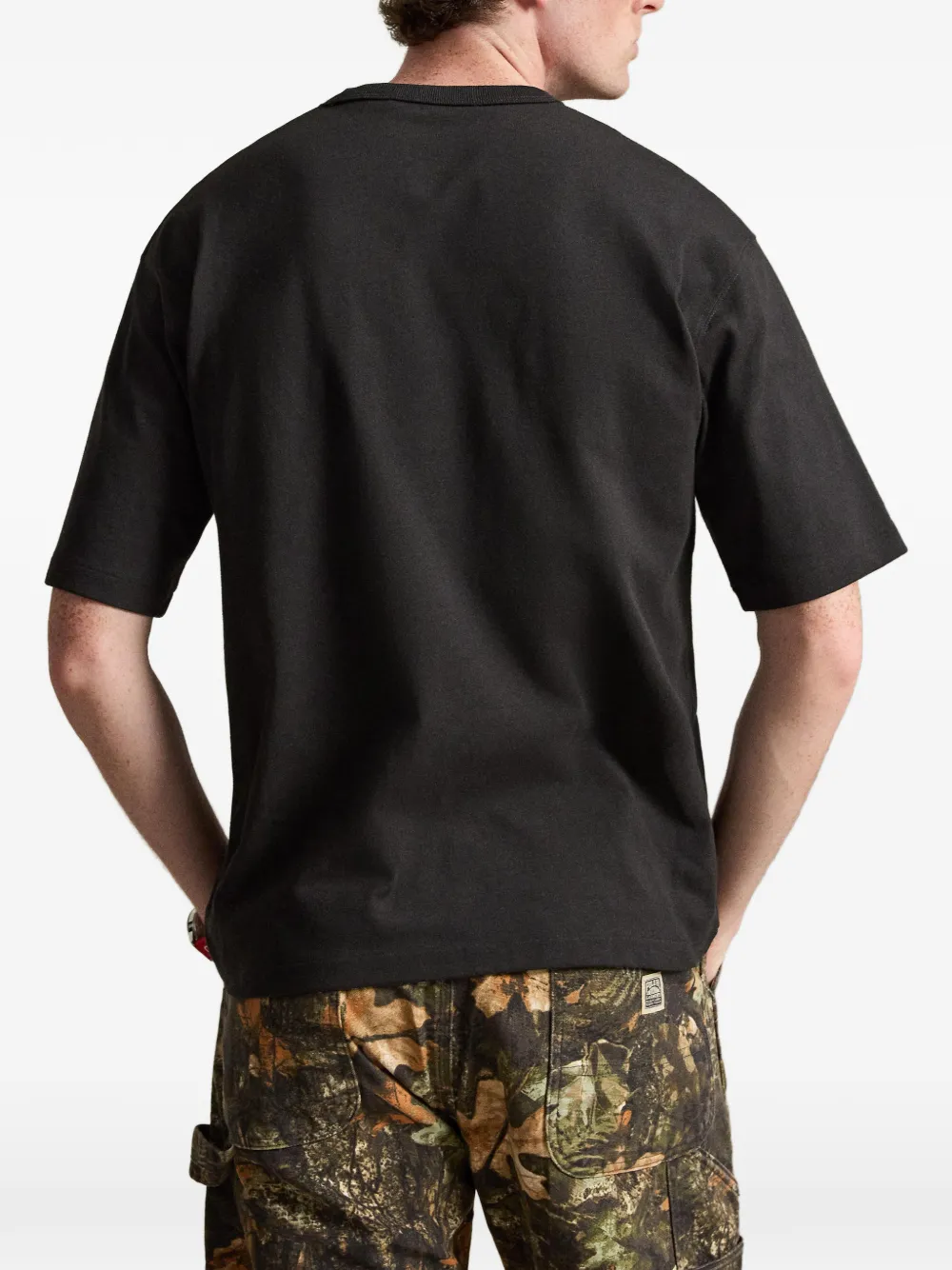 Polo Ralph Lauren Ruimvallend Polo Sport T-shirt Zwart