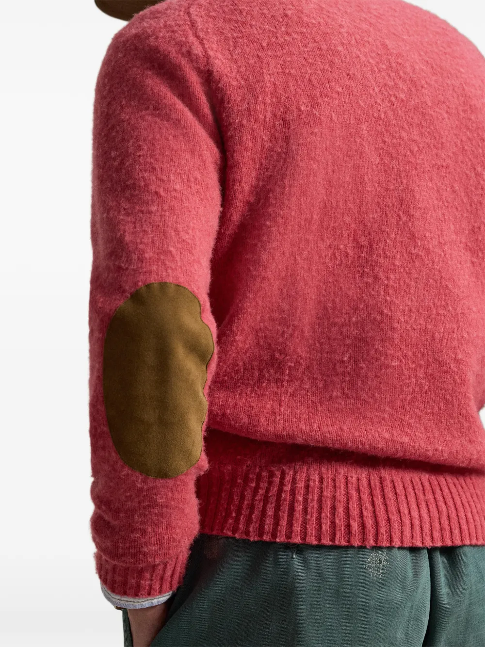 Polo Ralph Lauren Sweater met elleboogpatch Rood