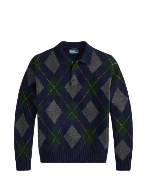 Polo Ralph Lauren relaxed fit argyle wool-mohair jumper