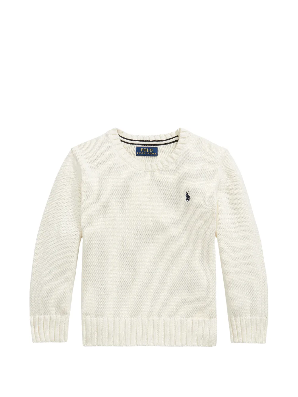 POLO RALPH LAUREN KIDS Maglione Pony girocollo - Bianco