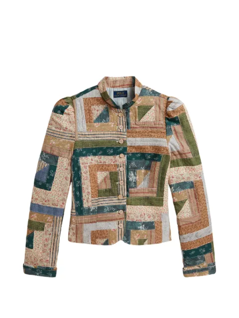 POLO RALPH LAUREN KIDS patchwork quilted jacket