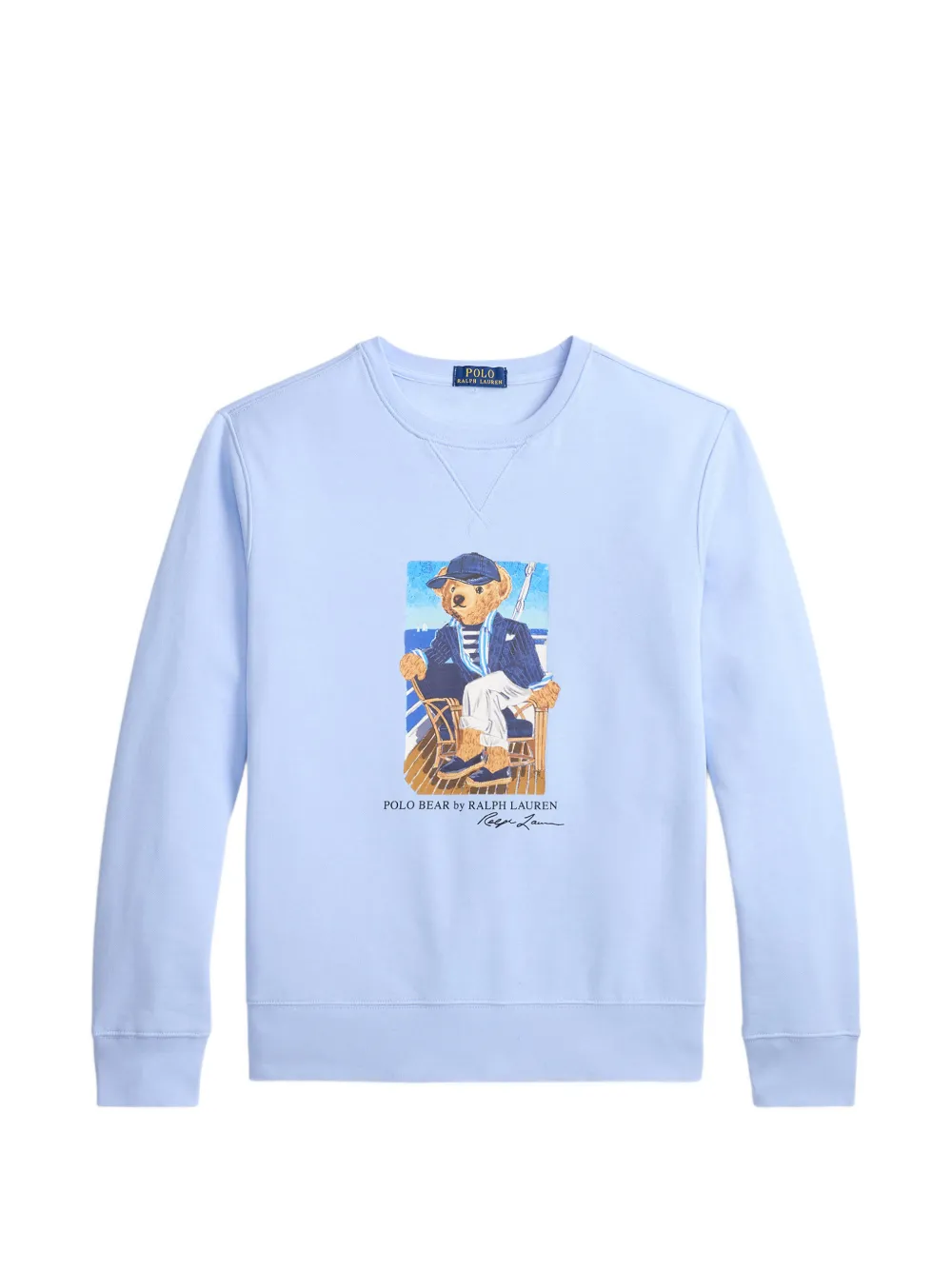 Polo Ralph Lauren Felpa con stampa Bear - Blu