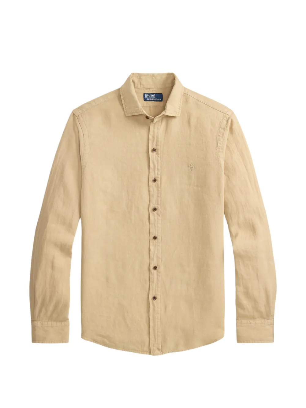 Polo Ralph Lauren Custom Fit Hemd mit Pony-Stickerei - Nude