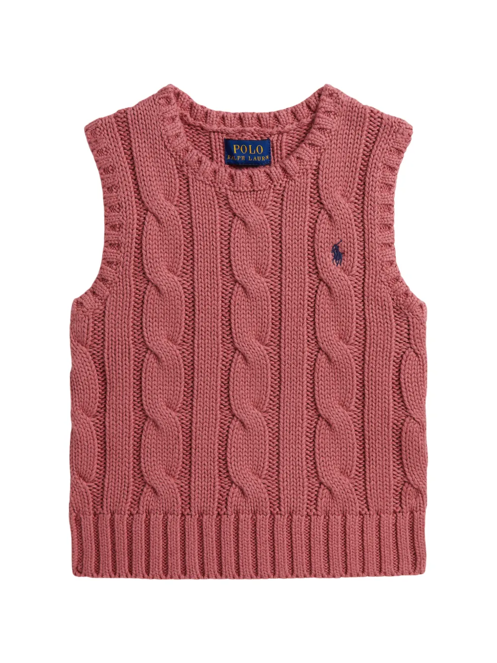 POLO RALPH LAUREN KIDS débardeur torsadé en coton - Rose POLO RALPH LAUREN KIDS débardeur torsadé en coton - Rose