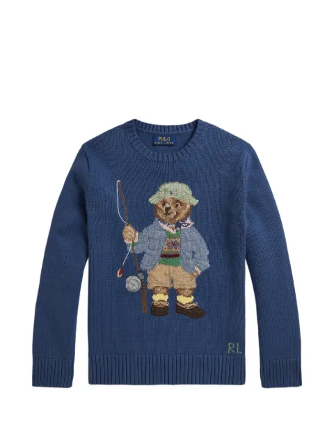 POLO RALPH LAUREN KIDS Polo Bear intarsia-knit sweater