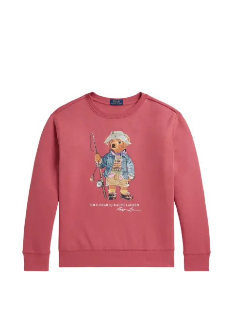 POLO RALPH LAUREN KIDS sudadera con motivo Polo Bear