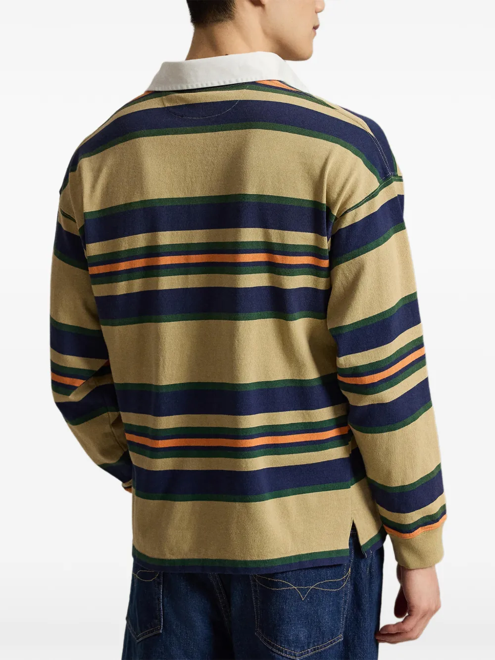 Polo Ralph Lauren Gestreepte katoenen trui Beige
