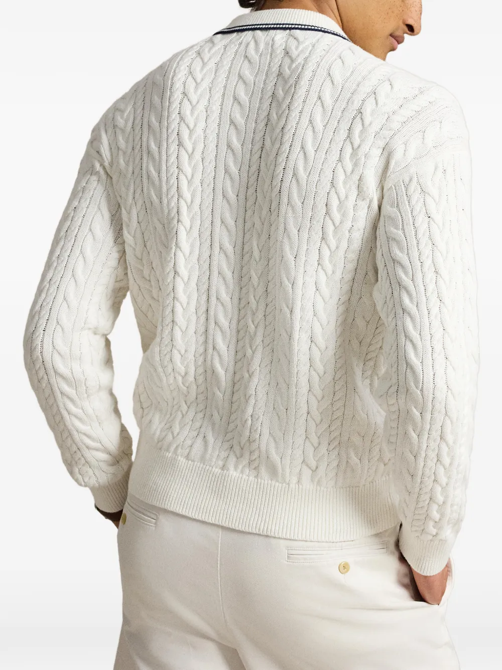 Polo Ralph Lauren Kabelgebreide polotrui Beige