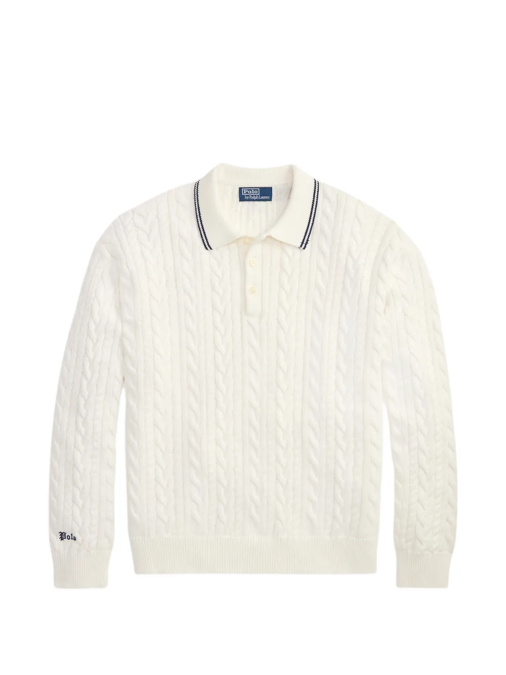 Polo Ralph Lauren cable-knit polo sweater - Nude